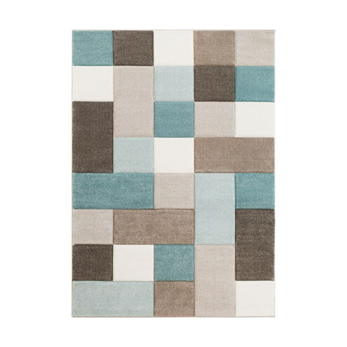 Colonie 91 X 63 inch Aqua Rug, Rectangle