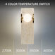 Okemo LED 4 inch Beige Travertine and Aged Brass ADA Wall Sconce Wall Light