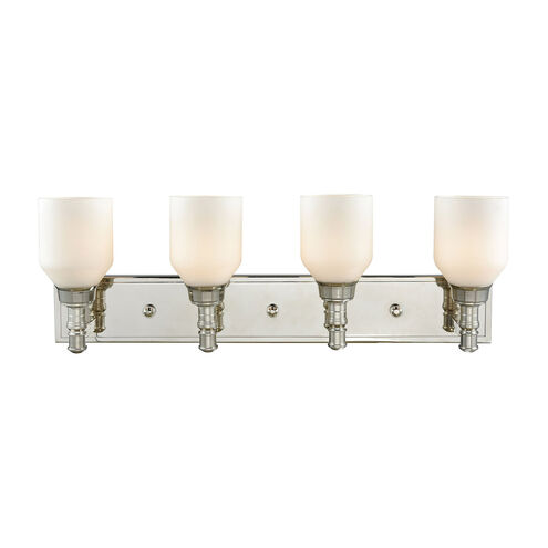 Albany 4 Light 28 inch Polished Nickel Vanity Light Wall Light