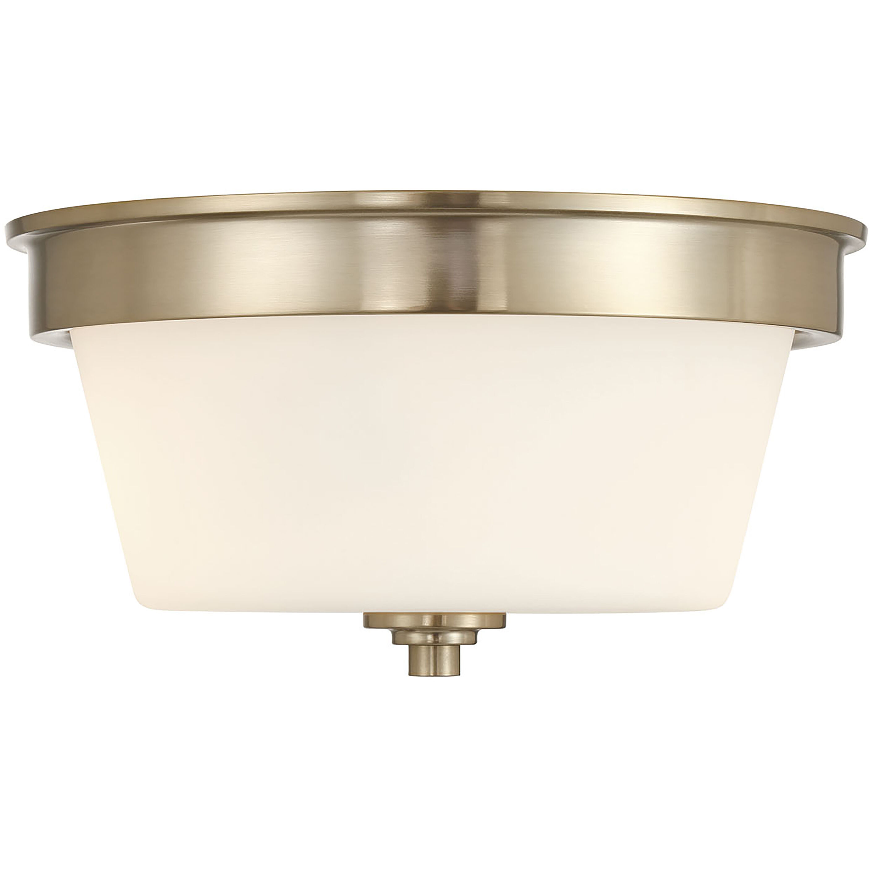 Strayhan 2 Light 13 inch Modern Gold Flush Mount Ceiling Light