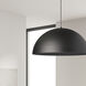 Ofelia LED 16 inch Matte Black Pendant Ceiling Light, Dome