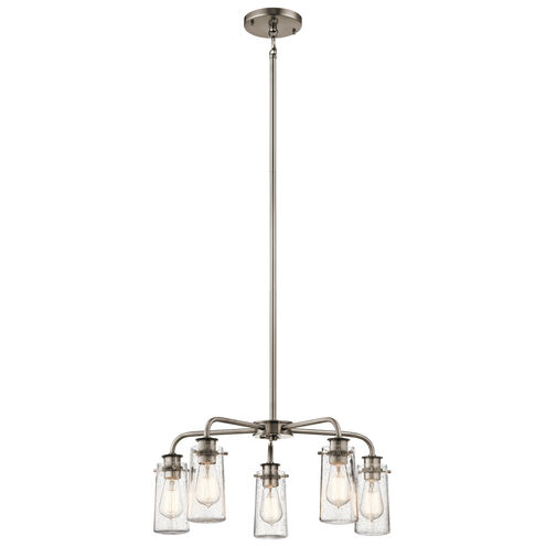 Braelyn 5 Light 25 inch Classic Pewter Chandelier 1 Tier Medium Ceiling Light, Medium