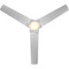 Mocha 54 inch Brushed Aluminum Downrod Ceiling Fans, Smart Fan