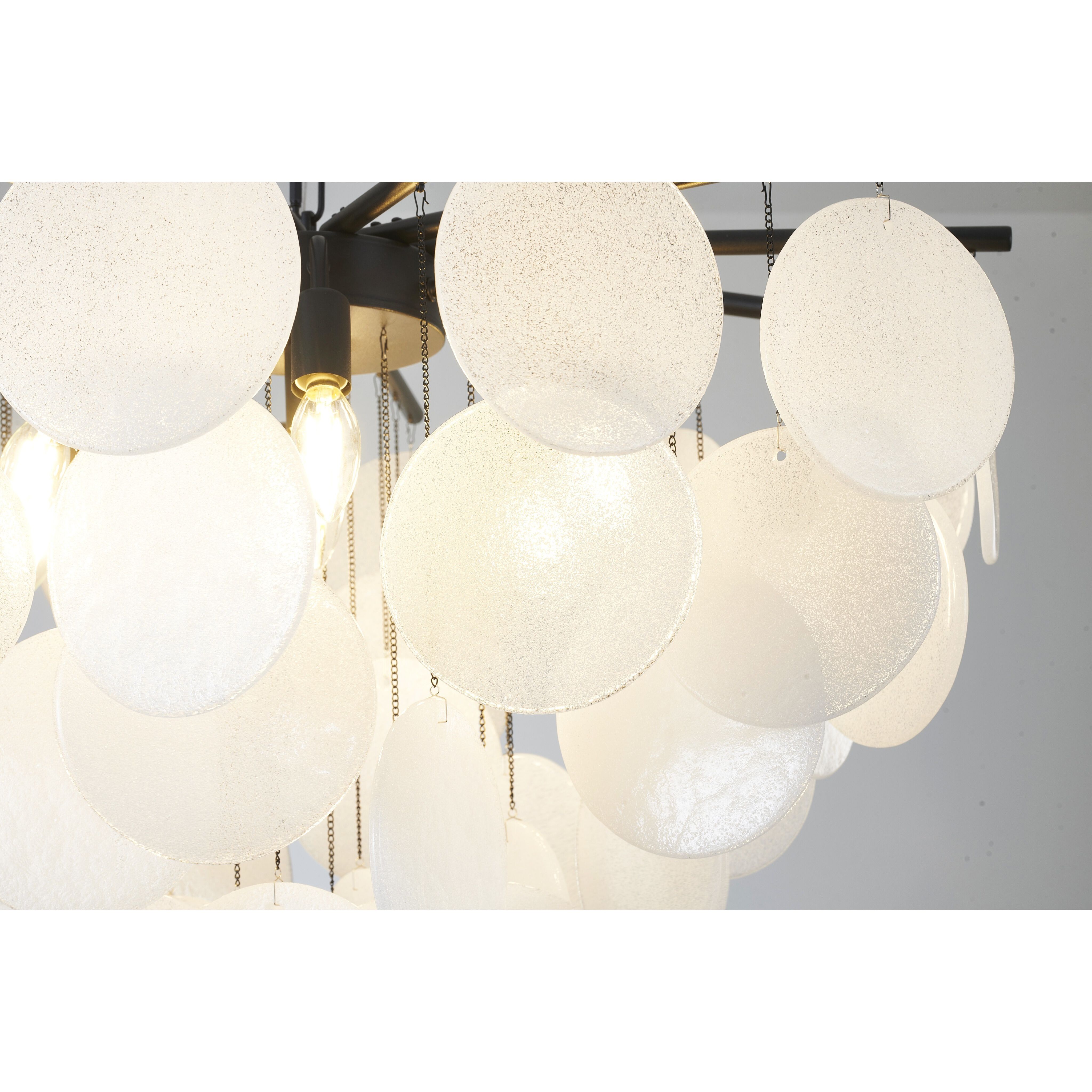 Canada LED 30 inch Satin Black Chandelier Ceiling Light