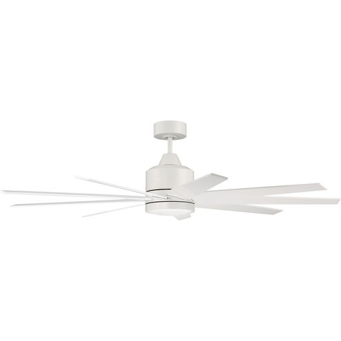 Champion 60 inch Matte White with Matte White/Matte White Blades Ceiling Fan