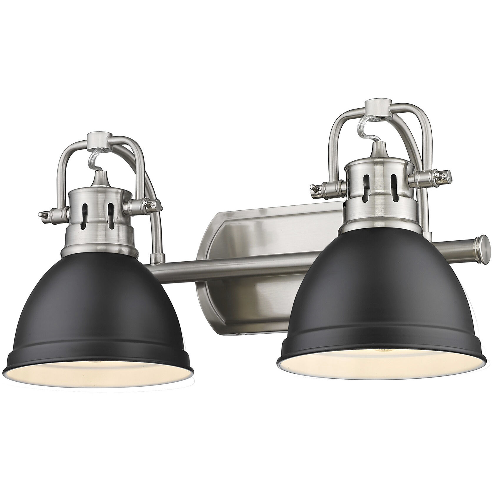 Yep Duncan Vanity Wall Light in Pewter, Matte Black