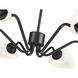 Breton 6 Light 39 inch Matte Black Chandelier Ceiling Light
