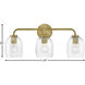 Percy LED 24 inch Lacquered Brass Bath Light Wall Light
