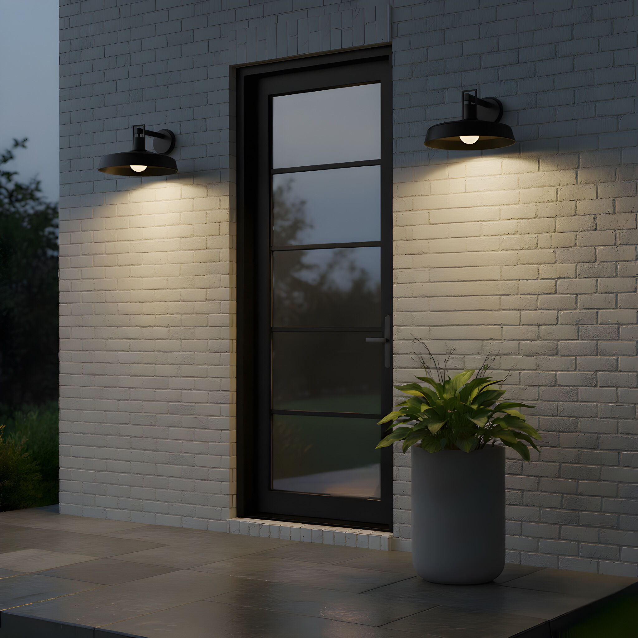 Karson 1 Light 9.75 inch Matte Black Outdoor Wall Lantern