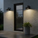 Karson 1 Light 9.75 inch Matte Black Outdoor Wall Lantern