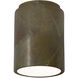 Radiance Cylinder LED 6.5 inch Tierra Red Slate Flush-Mount Ceiling Light