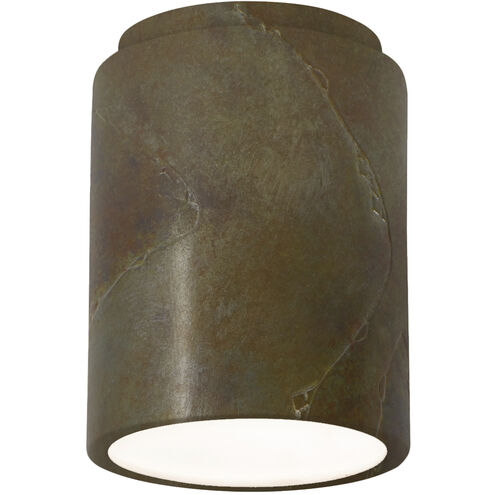 Radiance Cylinder LED 6.5 inch Tierra Red Slate Flush-Mount Ceiling Light