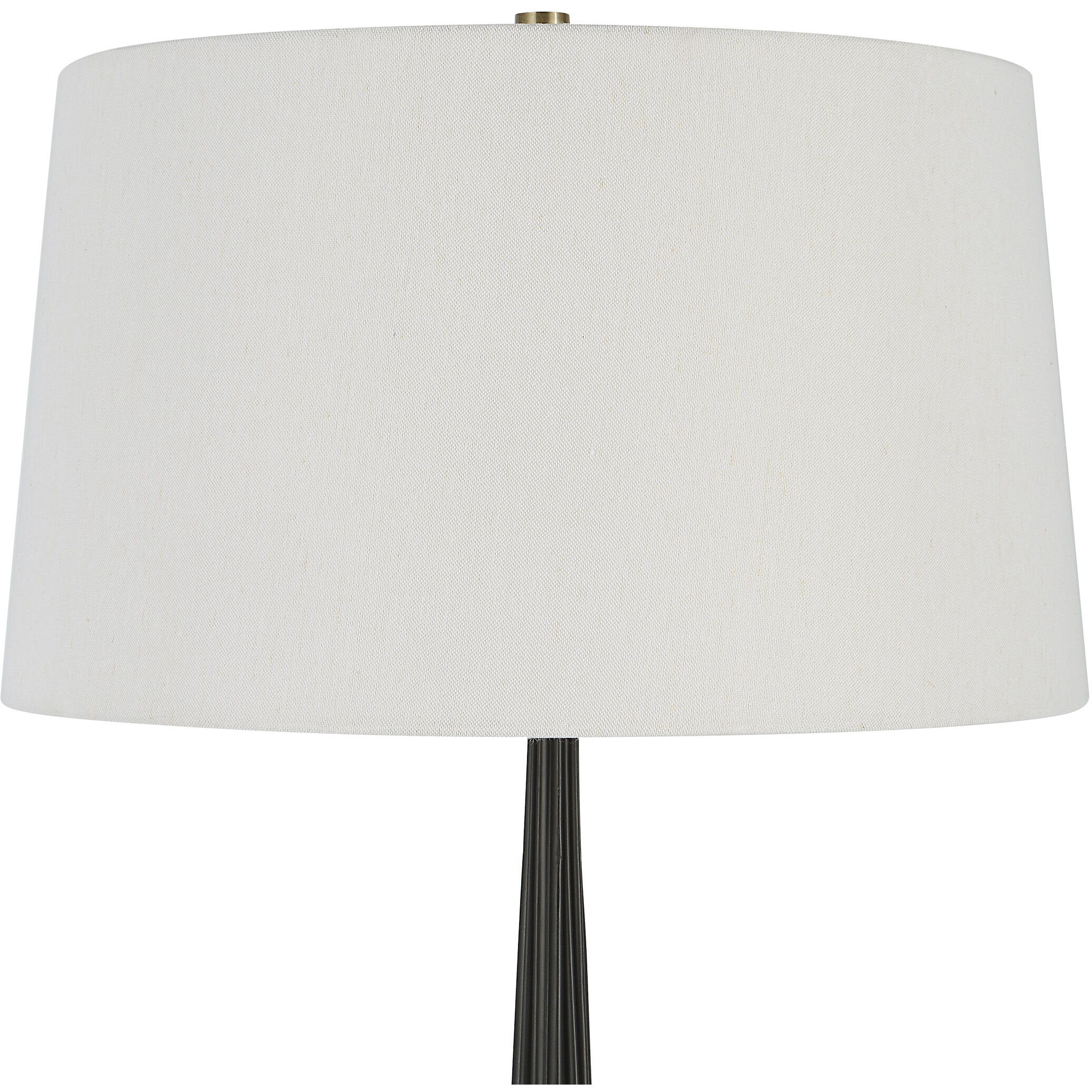 Miraz 66 inch 150.00 watt Cast Iron and Brushed Brass with White Marble Floor Lamp Portable Light