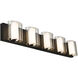 Zoe LED 32 inch Black Bath Vanity Light Wall Light
