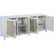 Joyner 72 X 18 inch White with Natural Credenza