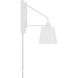 Alden 1 Light 6.75 inch Matte White Sconce Wall Light