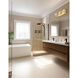 Burlat 3 Light 24.5 inch Aged Brass Vanity Light Wall Light in Clear