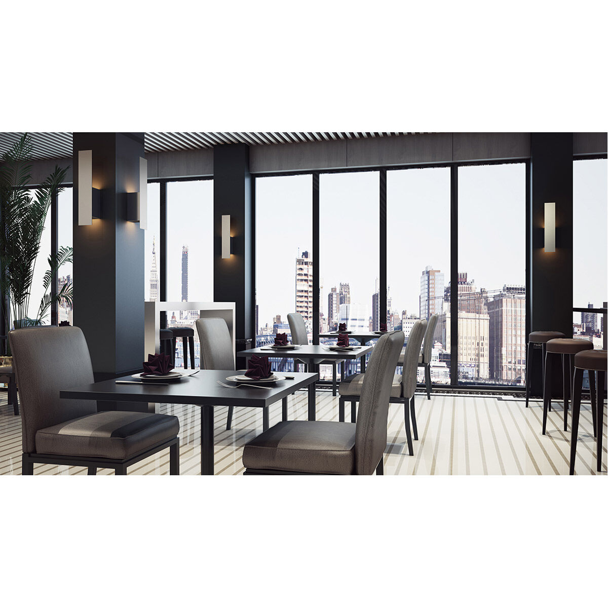 Reflex 2 Light 4 inch Satin Nickel Sconce Wall Light