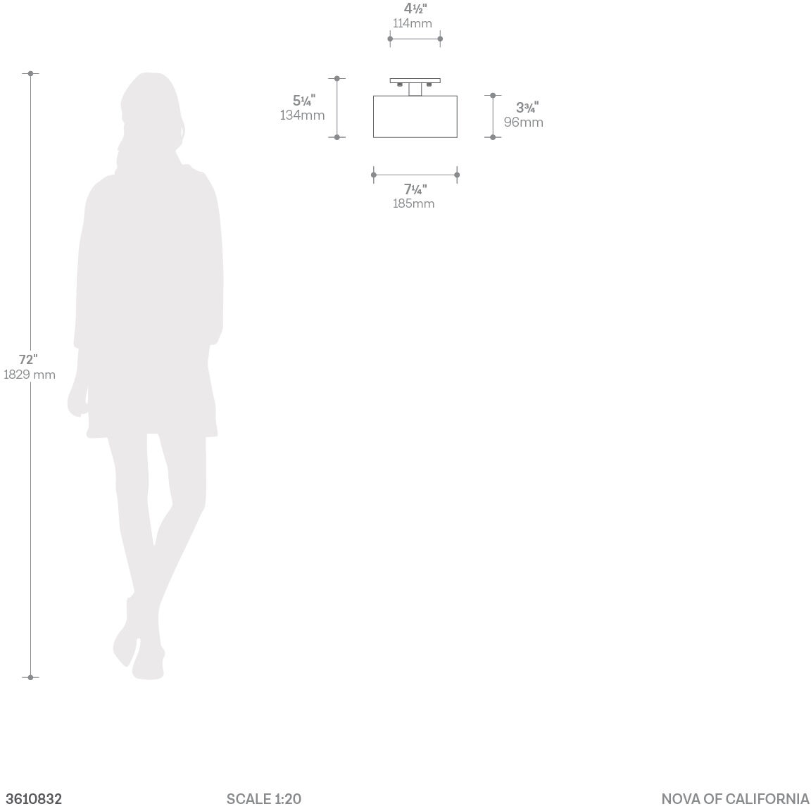 Tambo LED 10 inch Dark Walnut and Weathered Brass Semi-Flush Mount Ceiling Light