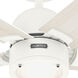 Erling 52 inch Fresh White with Bleached Alder/Fresh White Blades Ceiling Fan