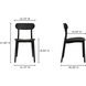 Kent Black Outdoor Dining Chair, Set of Two