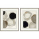 Geometrics Gray and Black and Brown and Neutral Framed Art