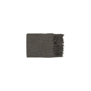 Patrick 59 X 51 inch Charcoal Throw, Rectangle