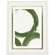 Rings of Water Green and Metallic and White Framed Art
