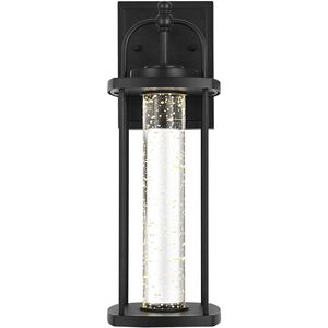 Zev 1 Light 15 inch Black Outdoor Wall Sconce