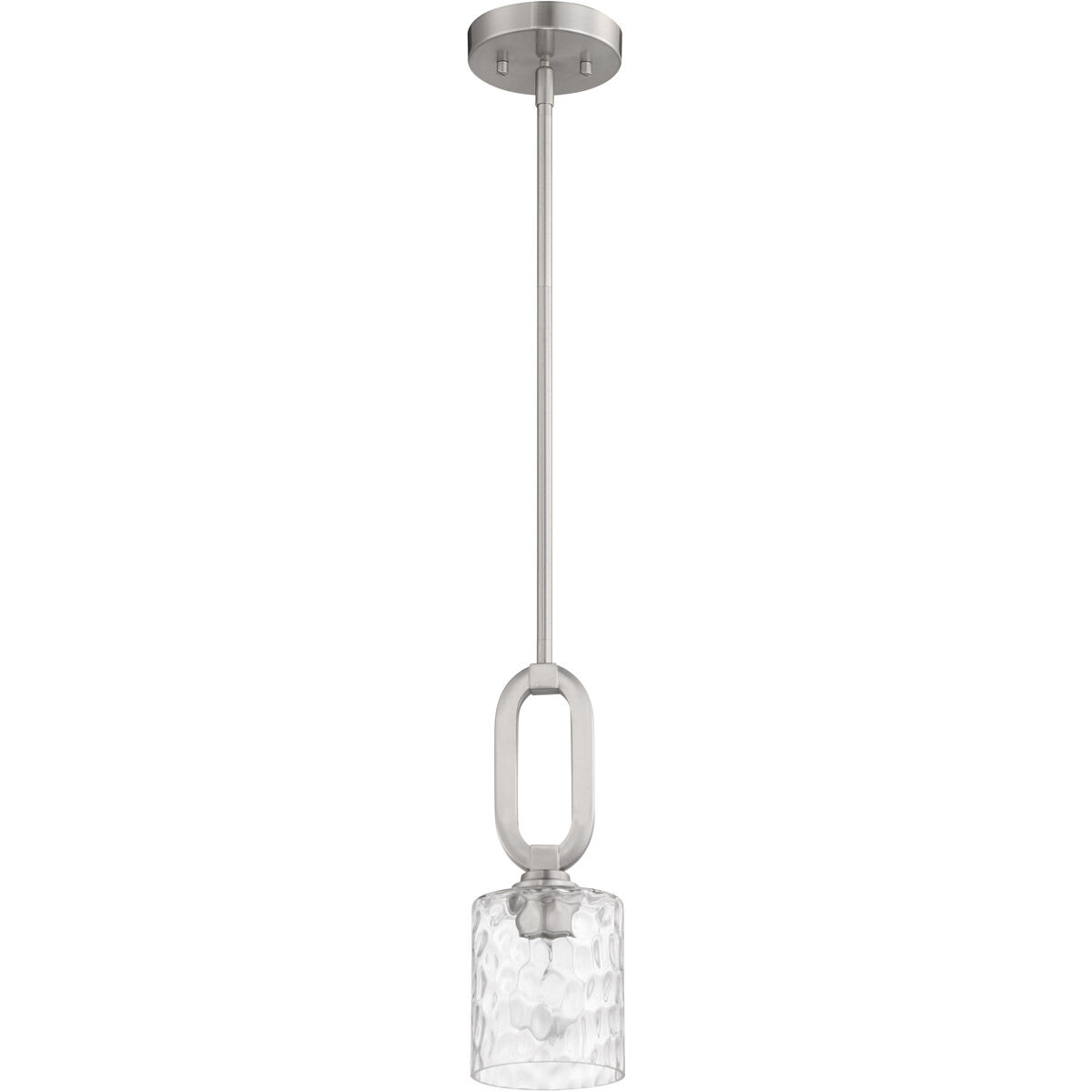 Collins 1 Light 5 inch Brushed Polished Nickel Mini Pendant Ceiling Light