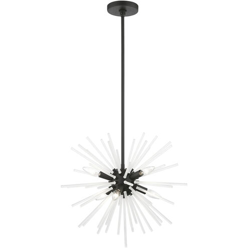 Uptown 6 Light 20 inch Black Pendant Chandelier Ceiling Light