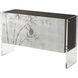 Theodore Alexander Platinum Sycamore Veneer Decorative Chest Cabinet