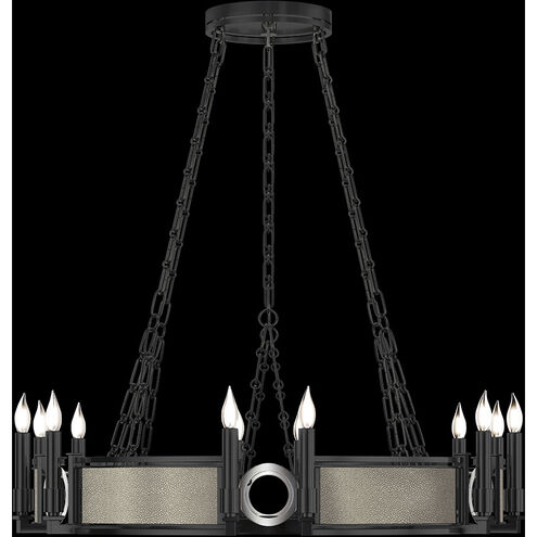 Mirage 12 Light 35.75 inch Black Chandelier Ceiling Light