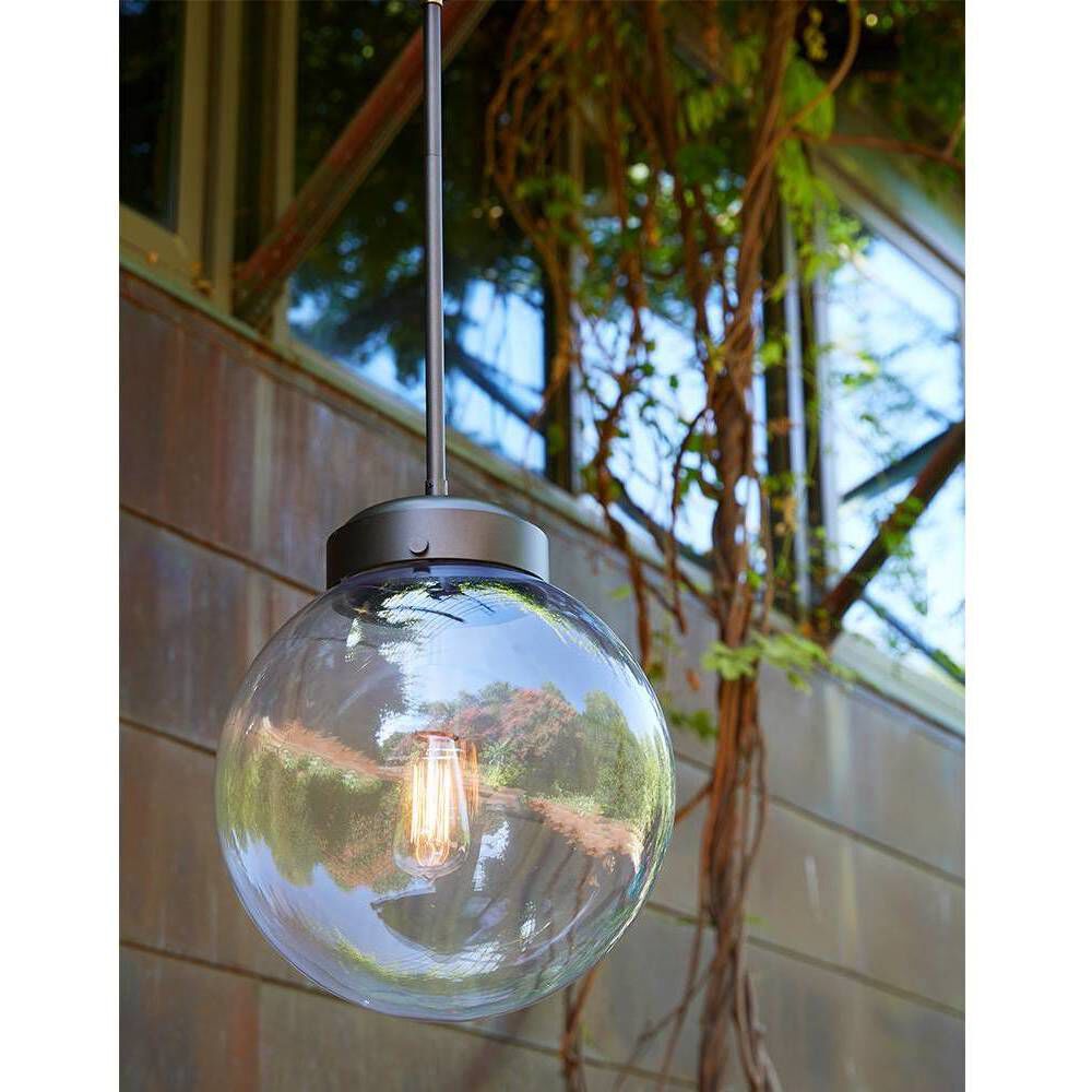 Reeves 1 Light 15.5 inch Aged Iron Outdoor Pendant, Large