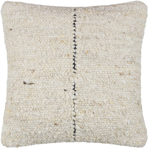Divided 20 X 20 inch Light Silver / Ash Accent Pillow