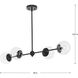 Atwell 4 Light 40 inch Matte Black Linear Chandelier Ceiling Light