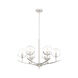 Spyglass 6 Light 28 inch Satin Platinum Chandelier Ceiling Light