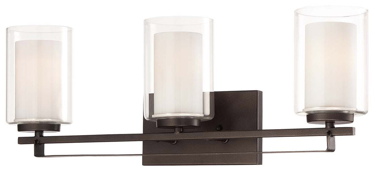 Parsons Studio 3 Light 24 inch Smoked Iron Bath Light Wall Light