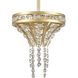 Fantania 2 Light 8 inch Champagne Gold Mini Pendant Ceiling Light