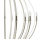 Rotunde 10 Light 38 inch Matte White with Polished Nickel Chandelier Ceiling Light in Matte White/Polished Nickel