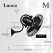 Atlas Laura 19.5 inch Matte Black Oscillating Wall Fan