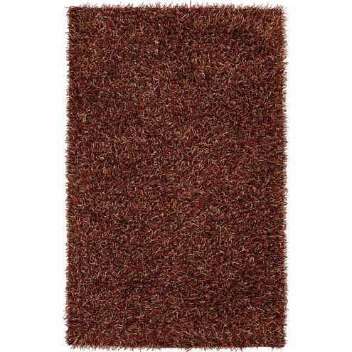 Roscoe 36 X 24 inch Garnet, Burnt Orange, Dark Brown Rug