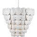 Tulum 8 Light 32 inch Sugar White Chandelier Ceiling Light, Marjorie Skouras Collection