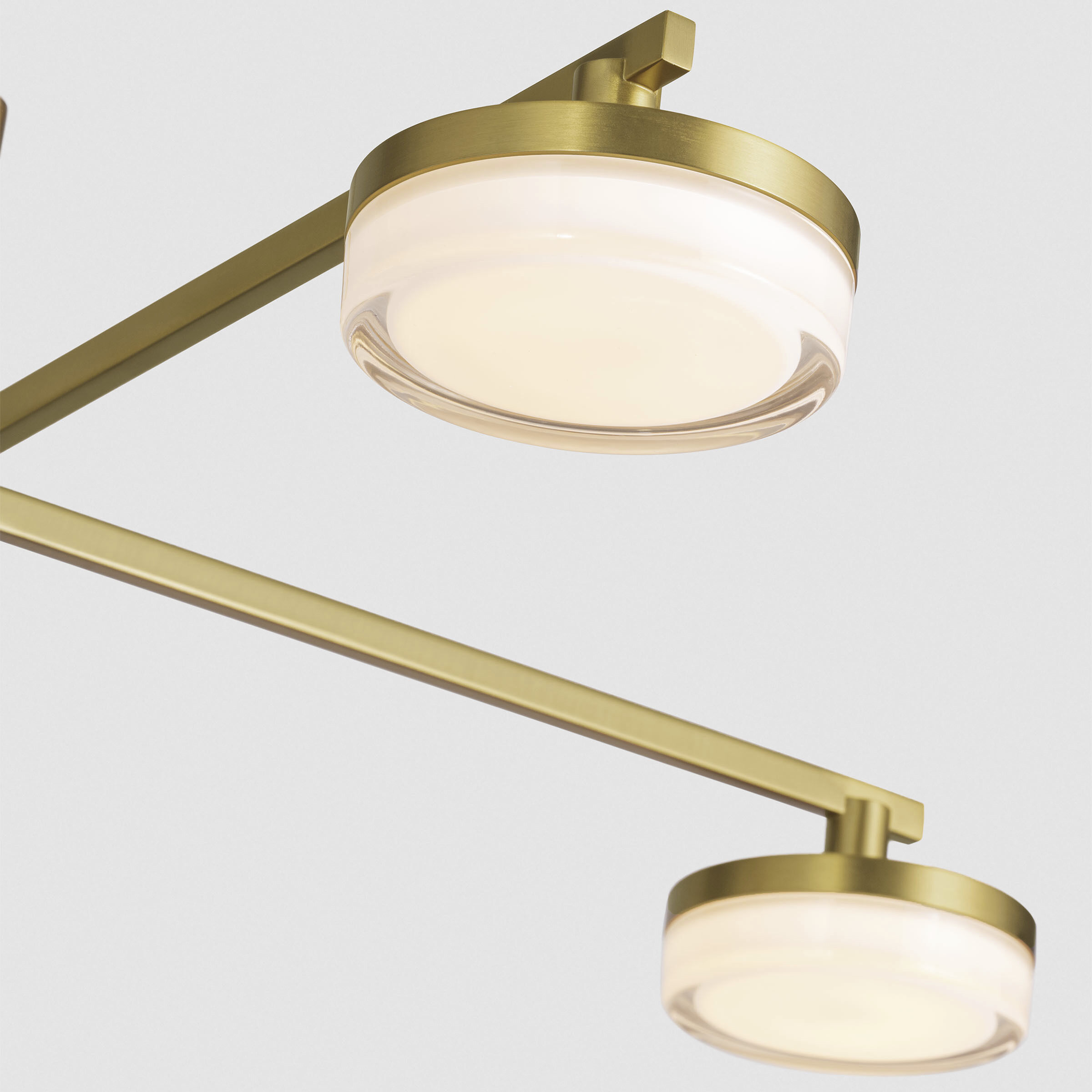 Sean Lavin Khan LED 44.88 inch Burnished Brass Chandelier Ceiling Light