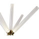 Canada LED 55 inch Gold LED Chandelier Ceiling Light