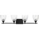Drew & Jonathan Toffino 4 Light 36 inch Midnight Black Vanity Light Wall Light