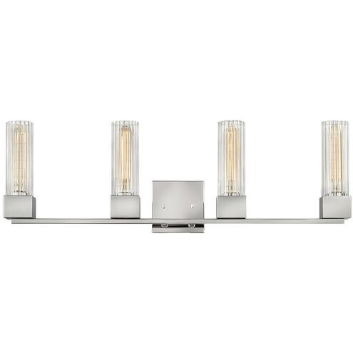 Xander 4 Light 32 inch Polished Nickel Vanity Light Wall Light