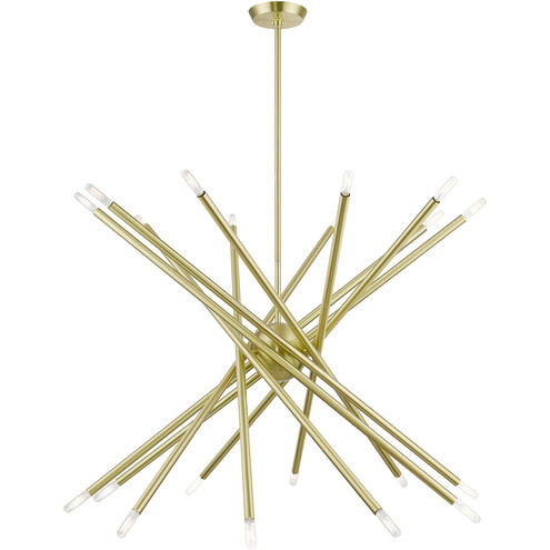 Soho 20 Light 38 inch Satin Brass Chandelier Ceiling Light, Large