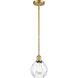 Ballston Small Waverly LED 6 inch Satin Gold Pendant Ceiling Light, Ballston