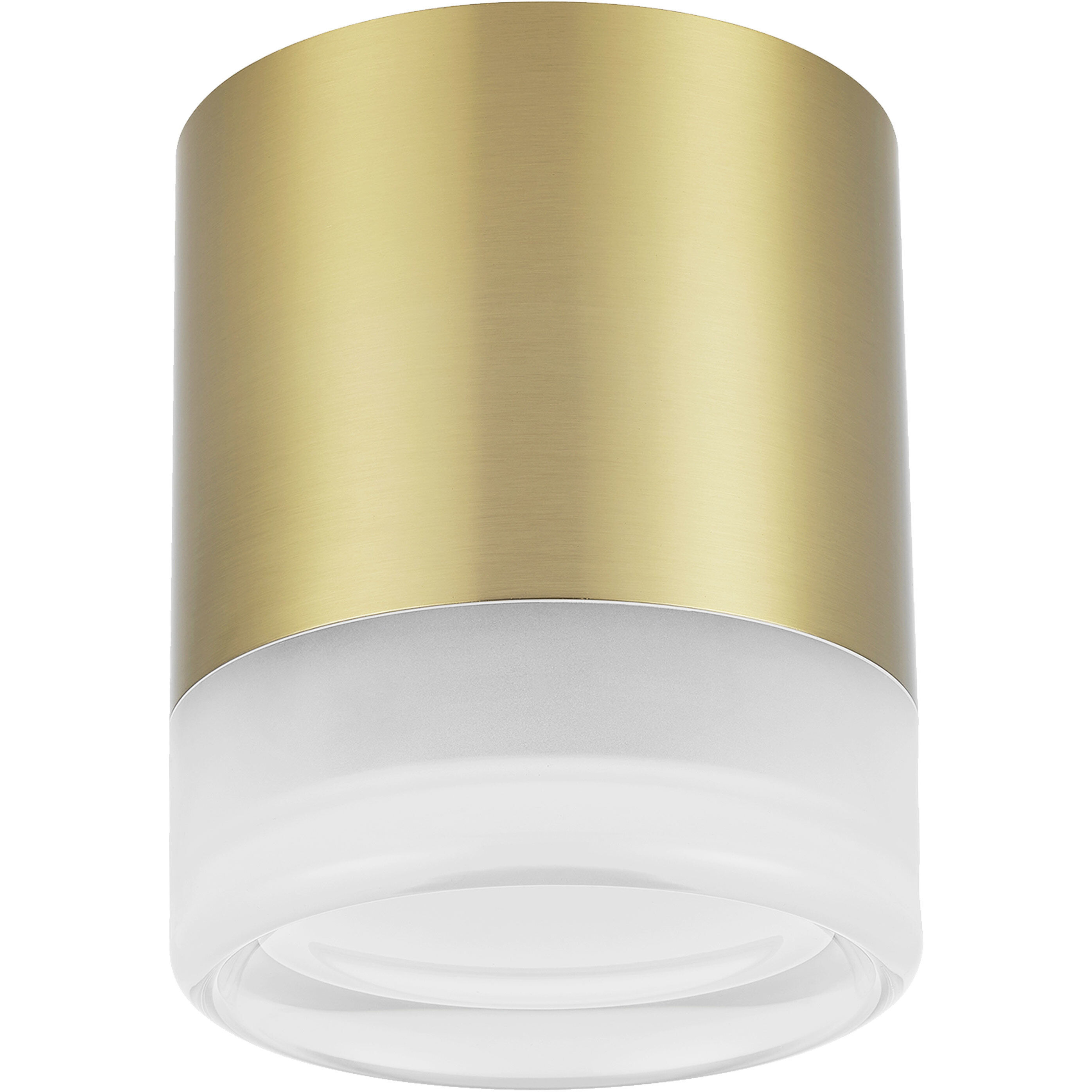Lucia LED 5.5 inch Aged Brass Flush Mount Ceiling Light